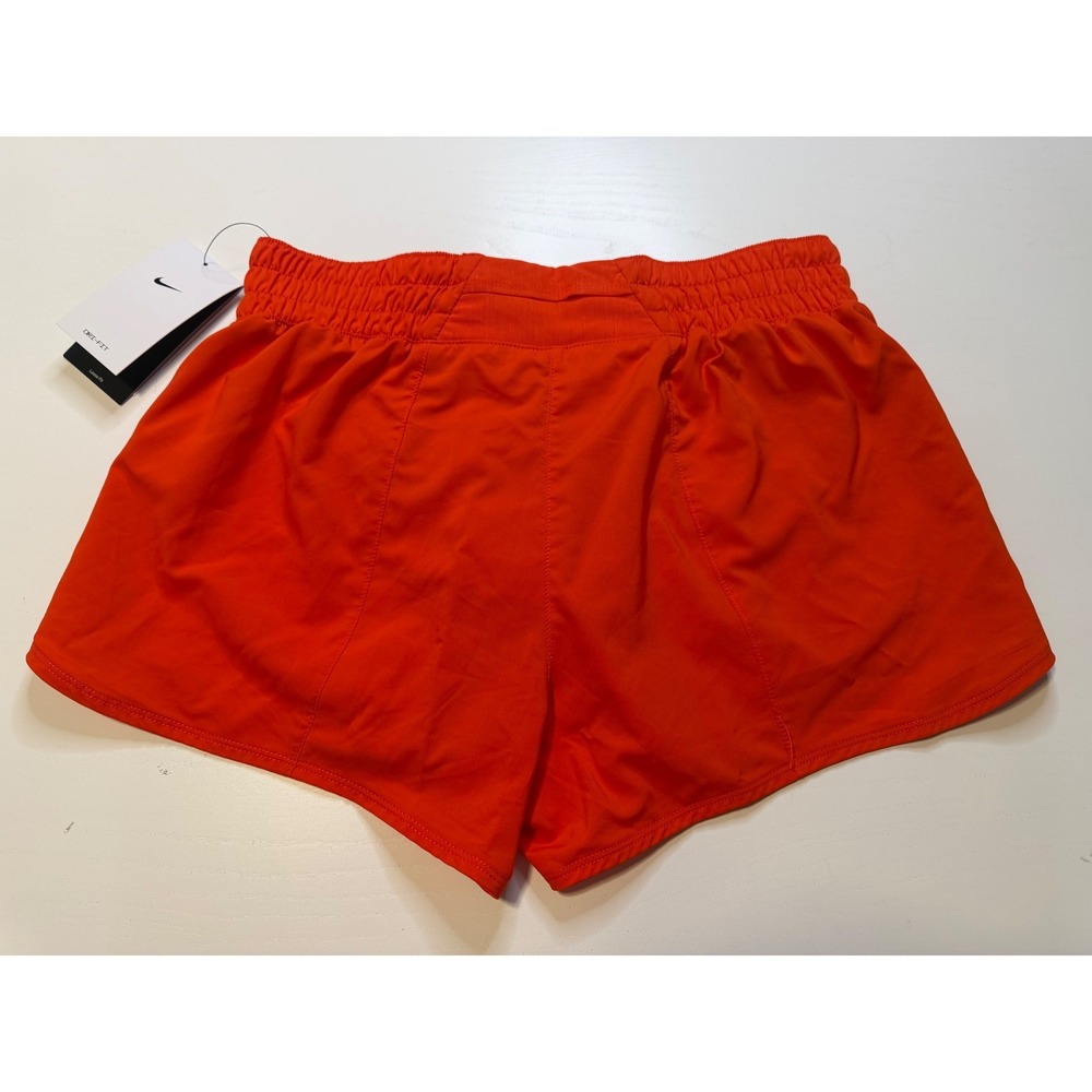 Nike Dri-FIT Womens Training Running Shorts Orange DX6010-633 Medium NWT - Picture 3 of 4